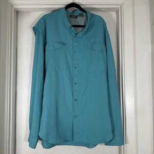 Stillwater Supply Co. 2XL Fishing Shirt Long Sleeve Vented Blue